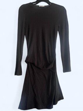 Ann Demeuelemeester Black rouched dress size 36 us size small